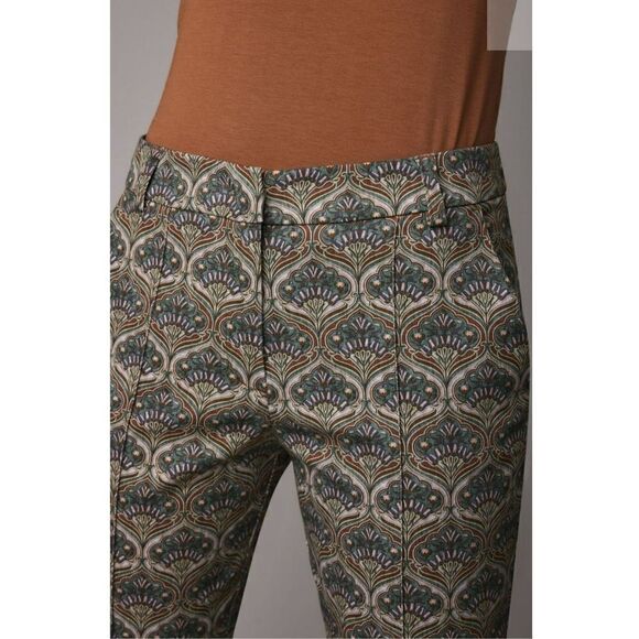 Summum Woman High Waist Slim Pant trousers art nouveau cotton stretch broek 34EU - Picture 2 of 15